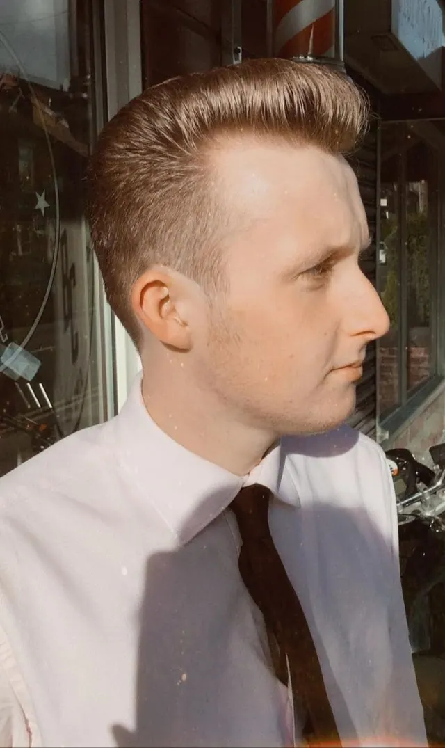 A side part at Barbercraft